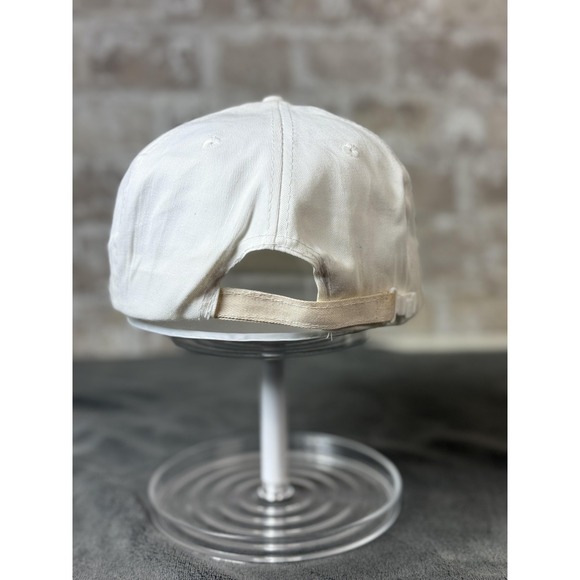 Vintage NAPA Belts Hose Hat Cap Strap Back White Rope Advertising Mens 80s - Picture 3 of 8